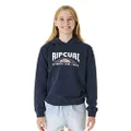 Rip Curl Girls Classic Hooded Sweatshirt, Navy, 8 US