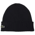 Lacoste Essentials Ribbed Wool Beanie Navy