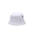 Lacoste Unisex Adult's Organic Pique Bucket Hat, White, Medium