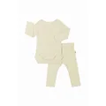 Bonds Baby Pointelle Long Sleeve Bodysuit And Legging Set, SESAME SEED, 000 (0-3 Months)