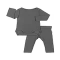 Bonds Baby Pointelle Long Sleeve Bodysuit And Legging Set, Iso Grey, 00000 (Premature)