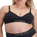 Bonds Women's Retro Rib Maternity Wirefree Bra, Black (1 Pack), 8
