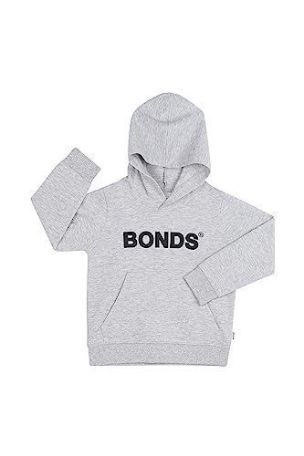 Bonds Kids Tech Sweats Pullover Hoodie, New Grey Marle, 4