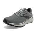 Brooks Ghost 14 Men's Neutral Running Shoe, Grey/Alloy/Oyster, 8.5 Wide