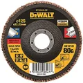 Dewalt Abrasive 80 Grit Extreme Flap Disc, 125 x 22.23 mm Size