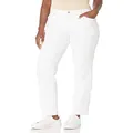 Gloria Vanderbilt Women's Amanda Classic High Rise Tapered Jean, Vintage White, 14 Short