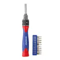 WORKPRO W021178 12 Piece Dual Drive Precision Ratchet Screwdriver and Bits (Single Pack)