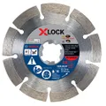BOSCH DBX4541P 4-1/2 In. X-LOCK Premium Segmented Rim Diamond Blade Compatible with 7/8 In. Arbor for Application in Concrete, Brick, Block