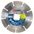 BOSCH DBX541E 5 In. X-LOCK Xtreme Segmented Rim Diamond Blade Compatible with 7/8 In. Arbor for Application in Reinforced Concrete, Brick, Stone