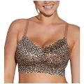 Cosabella Women's Say Never Printed Curvy Sweetie Bralette, Neutral Leopard, X-Small