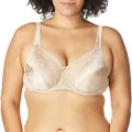 Playtex Women's Secrets Love My Curves Signature Floral Underwire Full Coverage Bra Us4422, Taupe, 36C