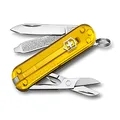 Victorinox Swiss Army Pocket Knife Classic SD with 7 Functions, Tuscan Sun Transparent