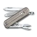 Victorinox Swiss Army Pocket Knife Classic SD with 7 Functions, Mystical Morning Transparent