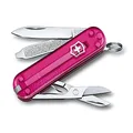 Victorinox Swiss Army Pocket Knife Classic SD with 7 Functions, Cupcake Dream Transparent