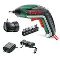 Bosch Home & Garden Cordless Screwdriver IXO V Set (Integrated Battery, 3.6 V, 10 Screwdriver Bits, Angle Screw Adapter, Micro USB Charger, Case)