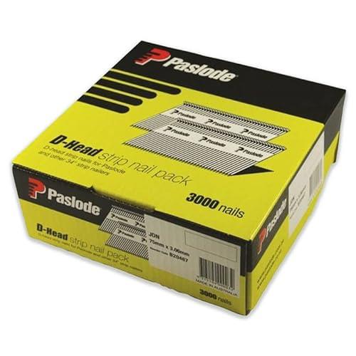 Paslode JDN Bright D Head Framing Nails 3000 Pieces Pack, 75 x 3.06 Size