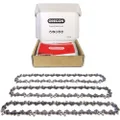 Oregon Chainsaw Chains, 3-Pack 3/8" Low Profile pitch, 050" (1.3 mm) Gauge VXL Semi Chisel Replacement Chainsaw Chain for 14-Inch Bar, 52 Drive Links, fits Husqvarna, Makita, Craftsman & more (T52X3)