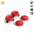 SCUF Thumbstick Grips - 4 Pack with 2 Bases - Tactic - Joystick Thumb Grips for Xbox One and Xbox Series X & S, PS4, PS5, Nintendo Switch Pro Controller - Red