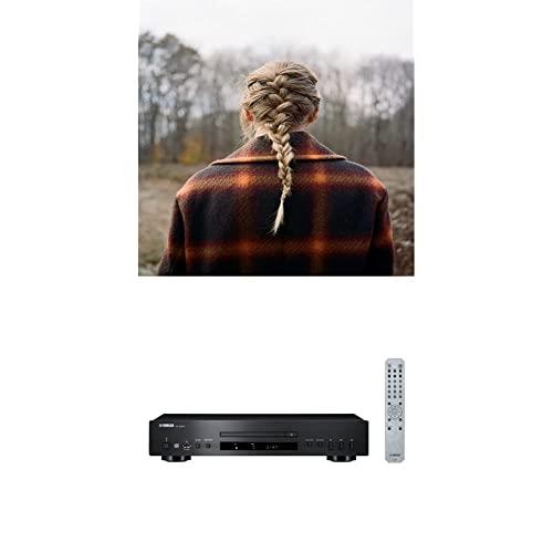 Yamaha CD-S303 CD Player (Black) and Taylor Swift - Evermore (X) [Bundle]