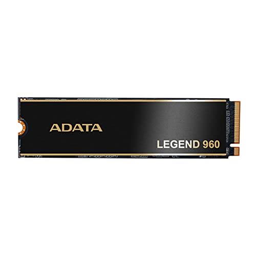 ADATA 2TB SSD Legend 960, NVMe PCIe Gen4 x 4 M.2 2280, Speed up to 7,400MB/s, Internal Solid State Drive for PS5 with Heatsink, Gaming, High Performance Computing, Super Endurance with 3D NAND