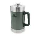 STANLEY Classic Stay Hot French Press 1.4L / 48OZ Hammertone Green – Keeps hot for 4 hours - Mesh Filter - Minimal Sediment - Integrated steel coffee press - BPA-free - Dishwasher Safe