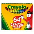 Crayola Crayon Box with Built-In Sharpener, 64 Bright and Bold Colours, Perfect for Coloring, Drawing and School Projects, Suitable for at Home or the Classroom, Non Toxic, Great for Gifting!