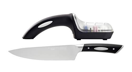 Scanpan Classic Chef's Knife and Sharpener Set 14.2 cm*6.2 cm*41.1 cm Black