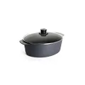 Woll Diamond Lite Fix Handle Induction Oval Roast 31x26cm 6L With Lid Gift Boxed