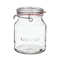 Luigi Bormioli Lock Eat Handy Jar, 2 Litre Capacity, Clear