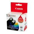 Canon Combo Pack (1 x PG510 Black and 1 x CL511 Color)