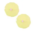 Avanti Silicone Lid Covers 2-Pieces Set, Small, Yellow