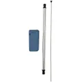 Avanti Collapsible Stainless Steel Straw with Cleaning Brush, Duck Egg Blue