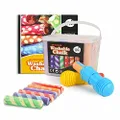 JarMelo Washable Sidewalk Chalk - 24 Colors Kit With 2 Holders