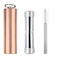 Avanti Telescopic Travel Straw with Silicone Tips, Rose Gold