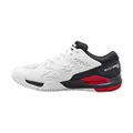WILSON Men's Rush Pro Ace Tennis Shoes, White/Black/Poppy, 9.5 Size