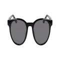 Dragon Unisex Adult Sunglasses KOBY Shiny Black Smoke with Lumalens Smoke Lens
