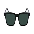 Lacoste Men's Sunglasses L997S Black with Solid Green Lens