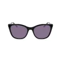 Dkny Women's Sunglasses DK711S Black with Smoke Solid Lens