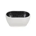 Zicco Melamine Dusk Oval Serving Bowl, 176 mm x 108 mm x 55 mm Size, Black/White