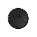 Zicco Melamine Dusk Round Tray, 215 mm x 18 mm Size, Black/White