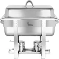 Chef Inox Stainless Steel 1/1 Economy Stackable Chafer, 320 mm x 600 mm x 350 mm Size