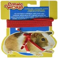 Living World Adjustable Harness and Lead Set for Guinea Pig, Red