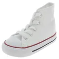 Converse Baby Boys Chuck Taylor All Star Hi Shoes, White, 20 EU