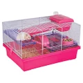Rosewood Small Animal Pico Hamster Cage, Pink/Silver