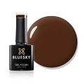 BLUESKY Gel Nail Polish 80538 [Faux Fur] Dark Brown Soak Off LED UV Light - Chip Resistant & 21-Day Wear 10ml