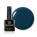 BLUESKY Gel Nail Polish A57 [Winter Sky] Dark Blue Soak Off LED UV Light - Chip Resistant & 21-Day Wear 10ml