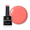 BLUESKY Gel Nail Polish BSH019 [Summer Coral] Neon, Orange Soak Off LED UV Light - Chip Resistant & 21-Day Wear 10ml