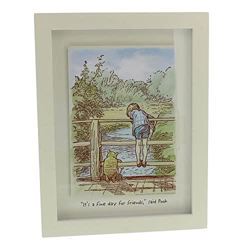Disney Gifts Classic Pooh Wall Plaque Fine Day for Friends Nursery Frame