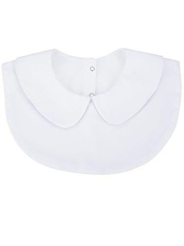 Blulu Detachable Collar Dickey Collar Blouse Shirt False Collar for Women (White)