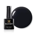 BLUESKY Gel Nail Polish A21 [Jet Black] Soak Off LED UV Light - Chip Resistant & 21-Day Wear 10ml